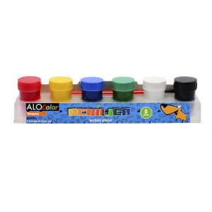 Tempera acrílica 6 colores 22ml