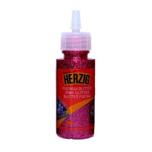 Glitter glue fucsia 40grs