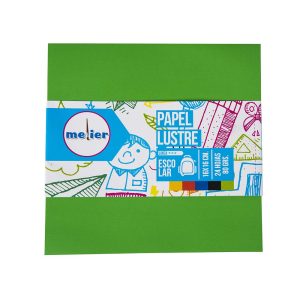 Fajo papel lustre 16x16cm 80gr 24 hojas