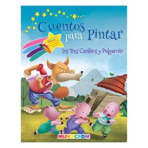 Cuento para pintar tres cerditos y pulgarcito