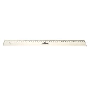 Regla 40cm transparente
