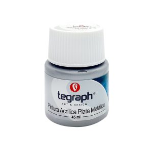 Pintura acrílica metal 45ml plata