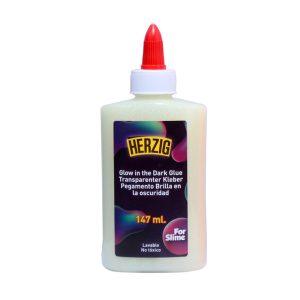 Glitter glue 147ml Glow in dark natural