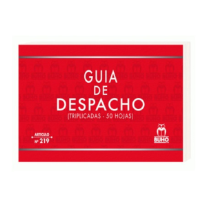 Formulario guía despacho triplicado N219 50 hojas