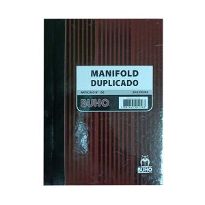 Libro manifold N156 duplicado 50 hojas