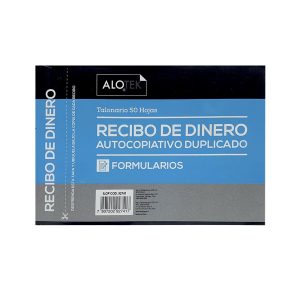 Formulario recibo dinero autocopiativo 50 hojas