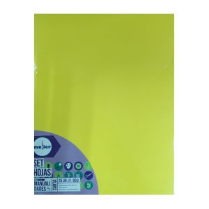 Papel carta multipropósito 25hj 80gr color amarillo