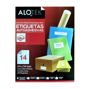 Etiqueta blanca ink-jet / laser 10 hojas 101 x 34 mm