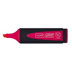 Destacador con grip rosado