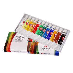 Pintura oleo 12 colores 12ml