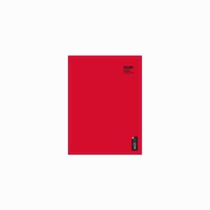 Cuaderno college 5MM 100 hojas liso rojo