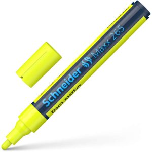 Plumón tiza líquida Maxx 265 3mm amarillo