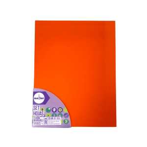 Papel multi carta naranjo 25hj