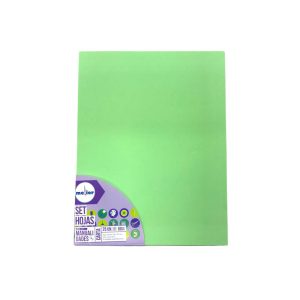 Papel carta multipropósito 25hj 80gr color verde pastel