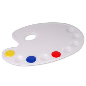 Paleta acrílica ovalada