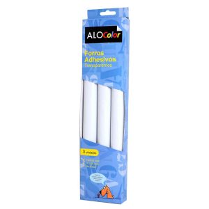 Forro adhesivo 100x33mm transparente 3 rollos