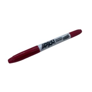 Plumón permanente fino duo rojo