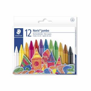 Lápices de cera 12 colores jumbo redondo