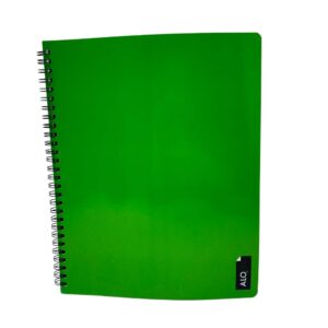 Cuaderno universitario 5mm 100hj liso surtido