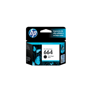 Cartucho de tinta original HP 664 negro