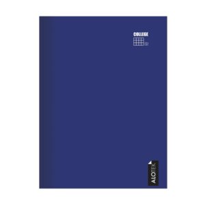 Cuaderno college 5MM 80 hojas liso color azul