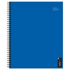 Cuaderno universitario 7MM 100 hojas liso doble espiral color azul