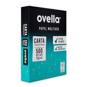 Papel fotocopia carta 500hj 75gr ovella