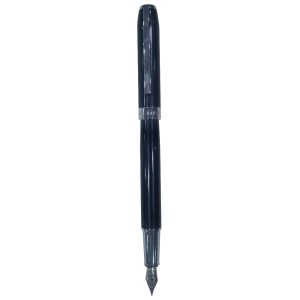 Pluma premium negro con detalle cromo