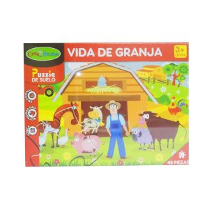 Puzzle 48 piezas vida de granja