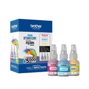 Pack Botellas de Tinta Original Brother BT5001 3 colores