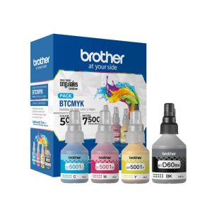 Pack Botellas de Tinta Original Brother BTCMYBK 4 colores