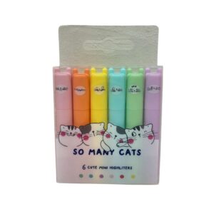 Destacador mini gato set 6 und