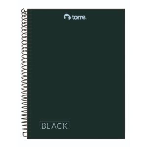 Cuaderno TOP Black hojas negras Torre