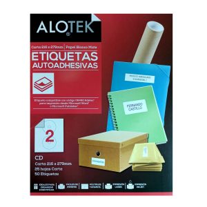 Etiqueta blanca ink-jet / laser 25 hojas cd