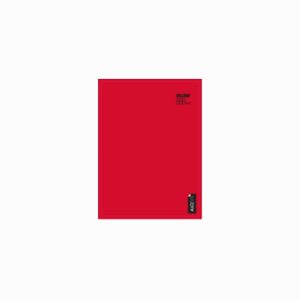 Cuaderno college 7mm 100hj liso rojo