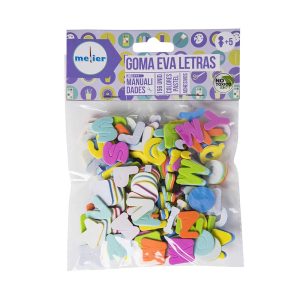 Goma eva letras pastel