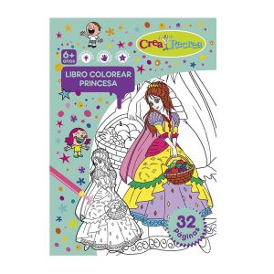 Libro colorear princesa