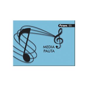 Cuaderno música media pauta 10 hojas