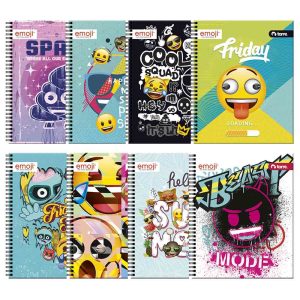 Cuaderno universitario 7mm 100hj emoji