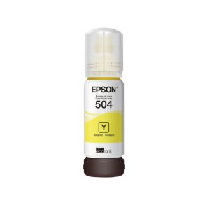 Botella de tinta original Epson T504 amarilla