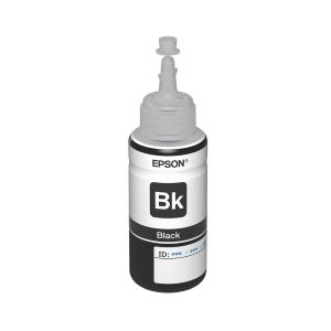 Botella de tinta original Epson T664 negra