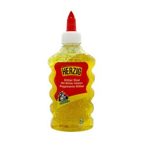 Glitter glue amarillo 185ml
