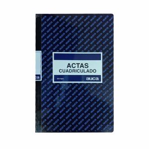 Libro actas cuadriculado 100 hojas