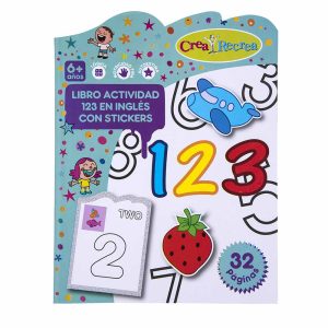 Libro actividades 123 con sticker 32 páginas