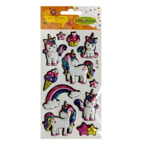 Stickers 3d unicornio