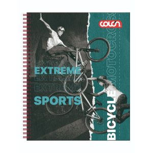 Cuaderno universitario deporte extremo 7mm. 100 hojas surtido