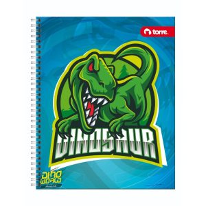 Cuaderno universitario 7mm 100 hojas Dinoworld surtido
