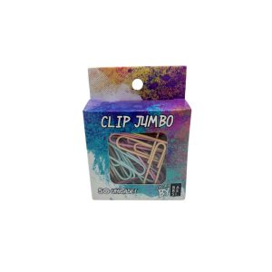 Clip Jumbo 50mm Pastel 50 unidades