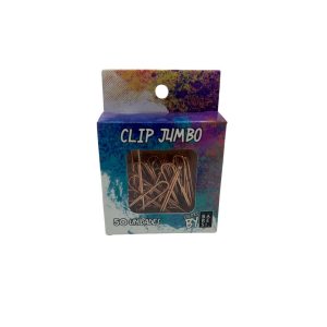 Clip Jumbo 50mm Rose Gold 50 unidades