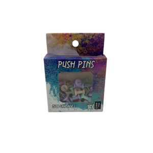 Push-Pins 9.5X23mm Pastel 50 unidades